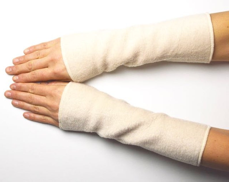 -20/% Arm Warmers Size S Gauntlets Pulse Warmer Hand Warmer Winter Arm Warmer Hand Jewelry Fleece Warm Natural Light Beige Sale!!