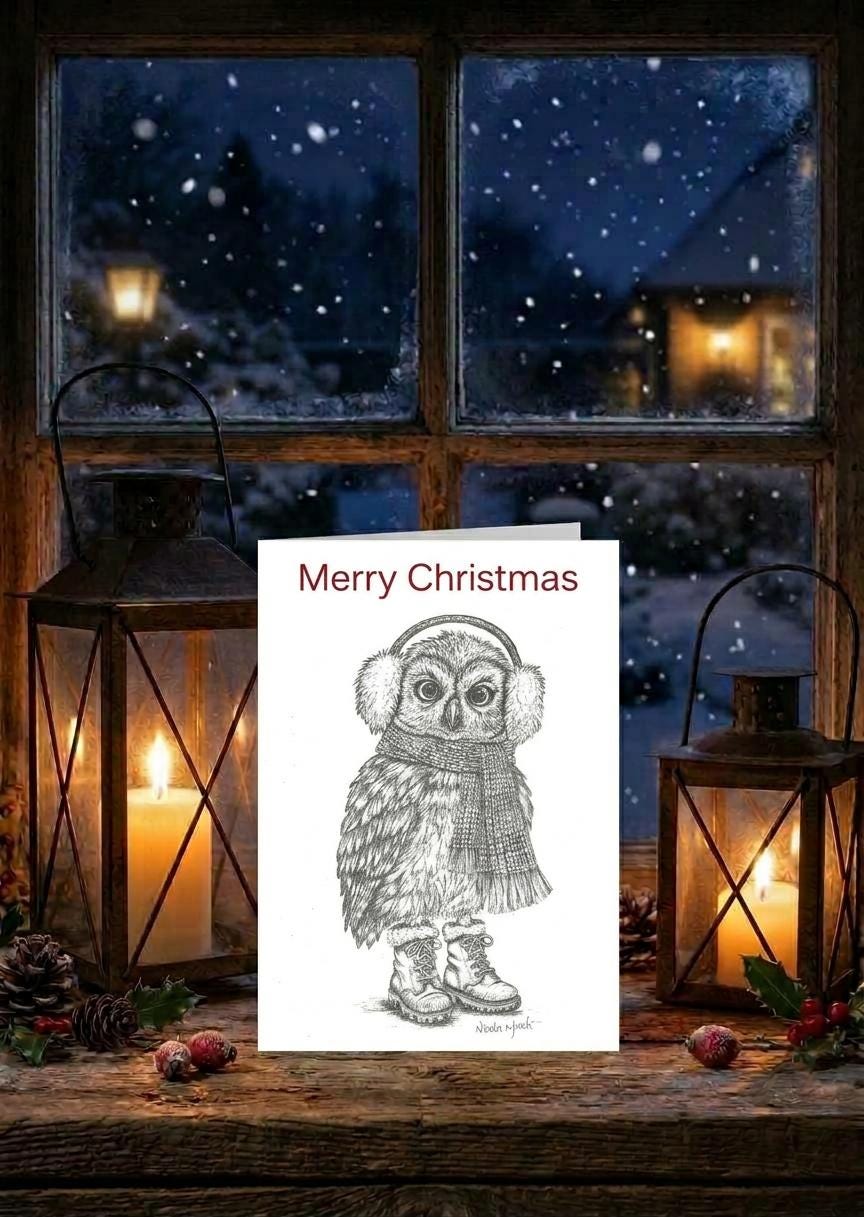 Christmas Card, Owl
