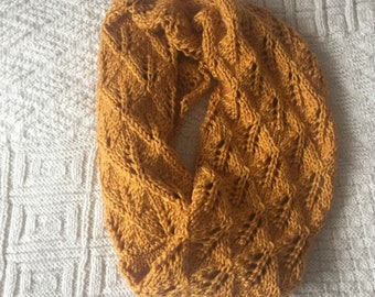 Foulard automne infini, chauffe-hiver tricoté à la main, écharpe à motif de losanges, grosse écharpe à capuchon, écharpe ronde, écharpe pour dames, écharpe unisexe