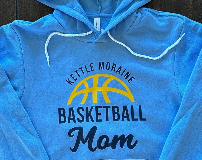 Kettle Moraine Basketball Mom Hoodie, KM Mom Sweatshirt, KM Basketball Hoodie