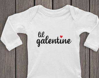 Lil Galentine Baby Bodysuit, Baby Girl Valentine's Day One Piece, Baby's First Valentine's Day Bodysuit, Galentine Bodysuit