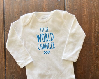 Little World Changer Baby Bodysuit, Be the Change, Future World Changer, Down Syndrome Awareness