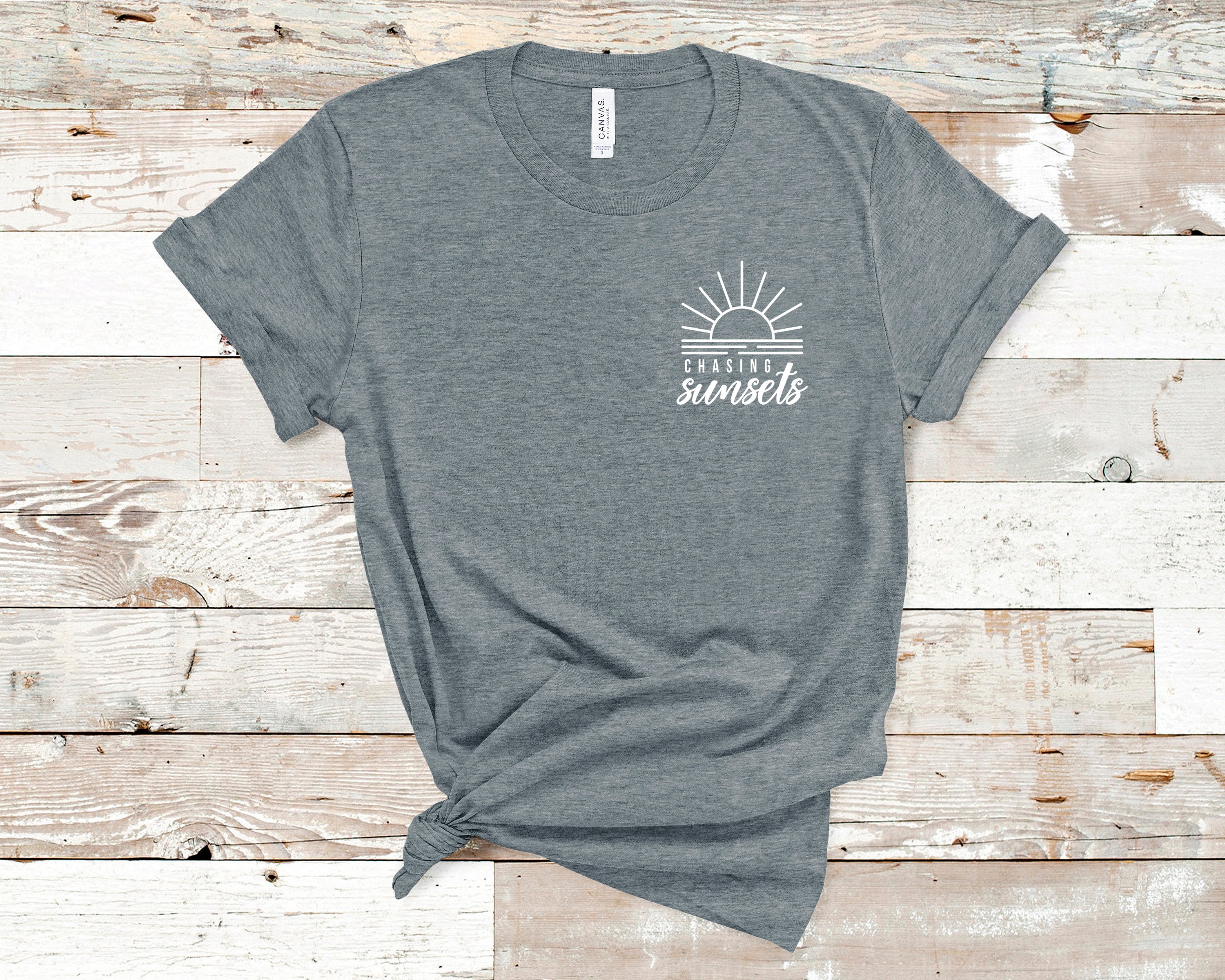 Chasing Sunsets Graphic Tee, Sunset Chaser Shirt, Summer Tee