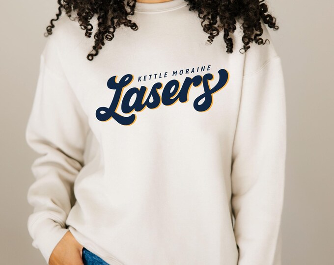 Adult Kettle Moraine Lasers Sweatshirt, KM Lasers Crewneck
