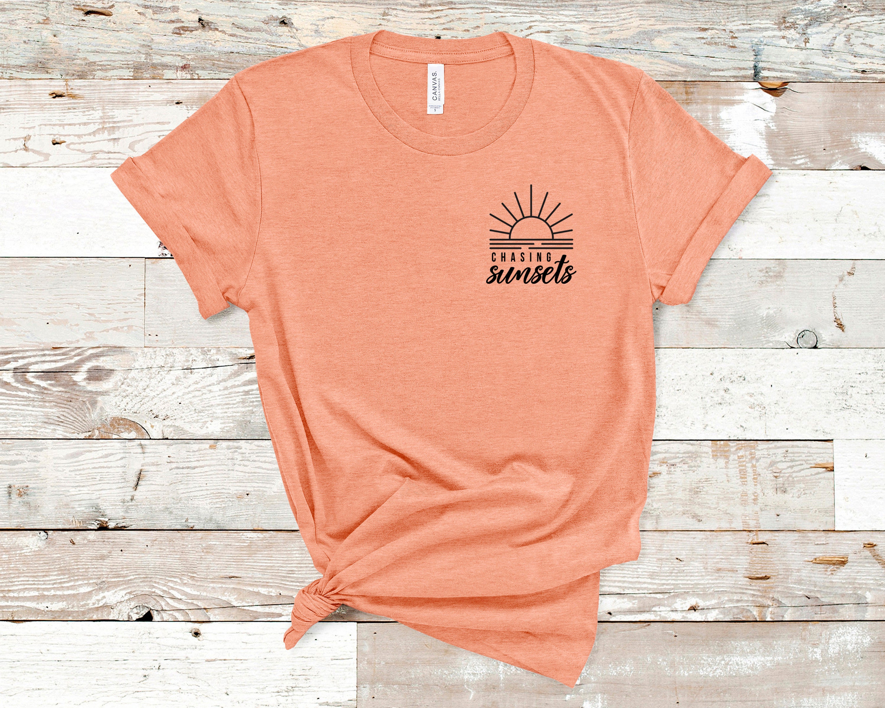Chasing Sunsets Graphic Tee, Sunset Chaser Shirt, Summer Tee