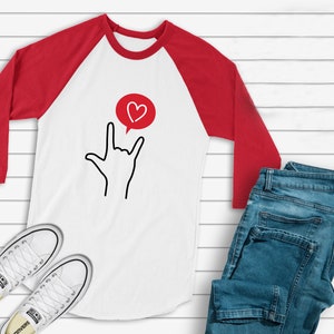 I Love You Sign language Shirt, Valentine&#39;s Day Shirt, Teacher Valentine&#39;s Day Tee, ASL Love, American Sign Language Teacher Shirt