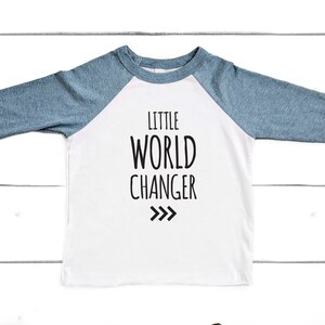 Little World Changer Raglan Tee, Change the World Tee, Down Syndrome Awareness Shirt