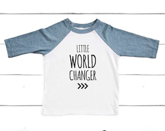 Little World Changer Raglan Tee, Change the World Tee, Down Syndrome Awareness Shirt