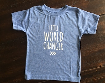 Little World Changer Tee, Toddler/Kids Shirt, Change the World, Be the Change, Down Syndrome Awareness Tee