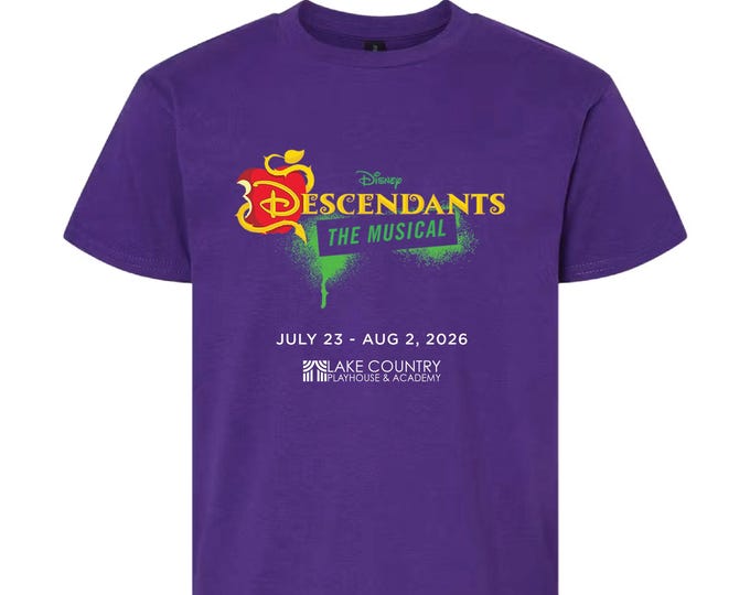 Descendants Musical - Lake Country Playhouse T-shirt
