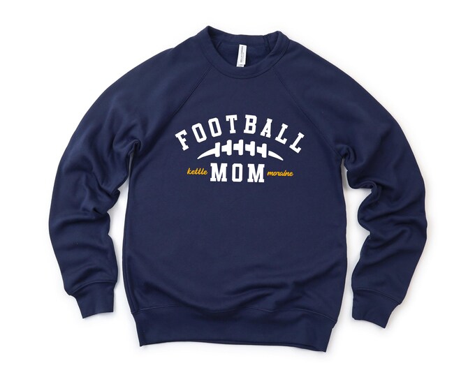 Kettle Moraine Football Mom Sweatshirt, Adult KM Football Sweatshirt