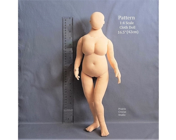 PDF Pattern 1:4 Scale 16.5 Inch Plus Size Fashion Doll 42 Cm, DIY