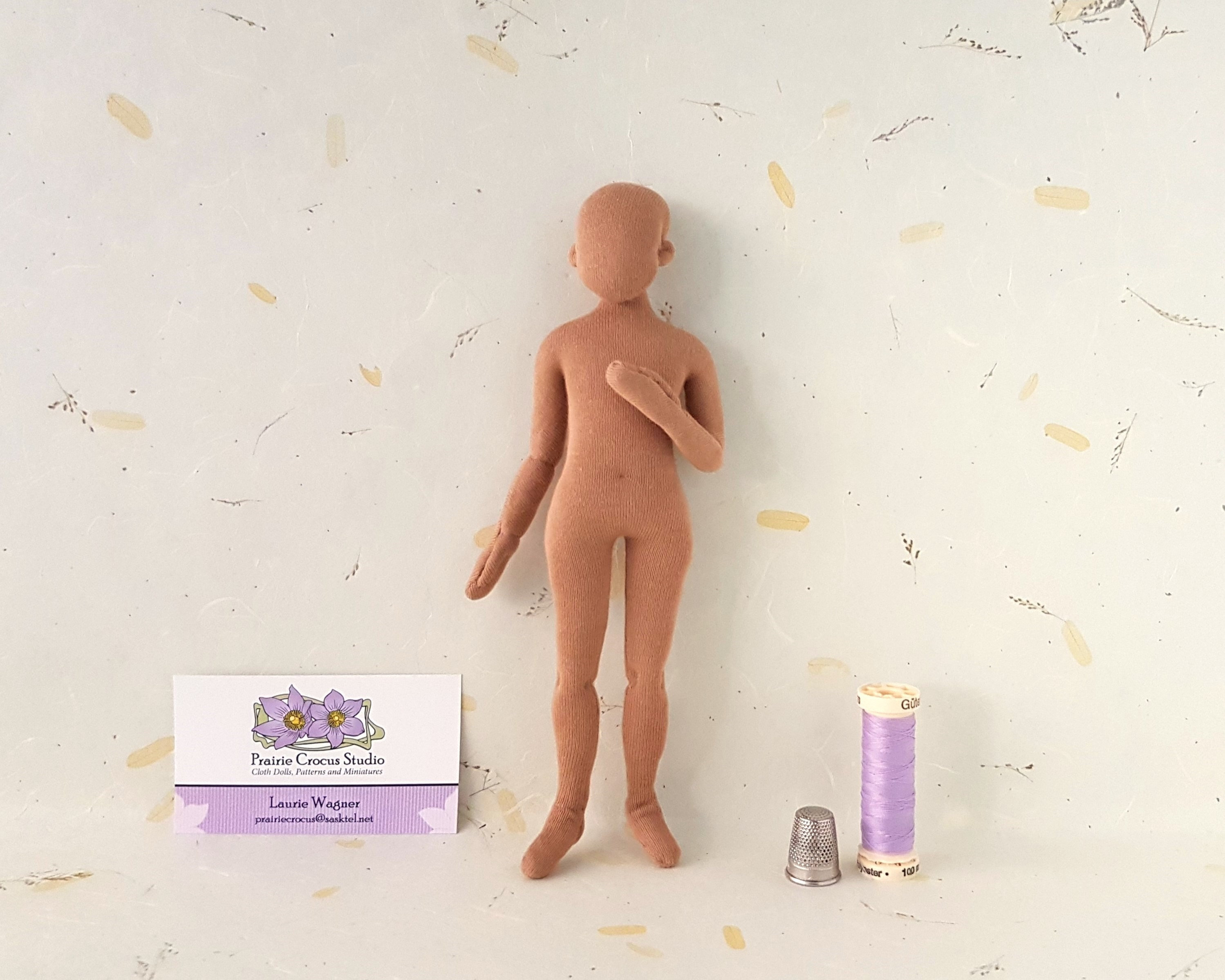 1:6 scale cloth doll 8 inch (20 cm) child, posable fashion doll, blank miniature mannequin, soft sculpture, handmade