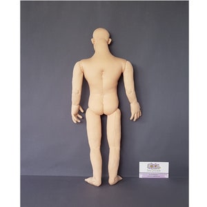PDF sewing pattern 1:4 scale 18 inch muscle man cloth doll 46 cm, DIY posable miniature mannequin, English language image 5