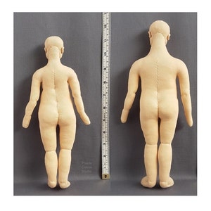 PDF sewing pattern 1:6 scale cloth dolls, DIY plus size man 12, woman 11, plump fashion dolls, miniature mannequins, English language image 5