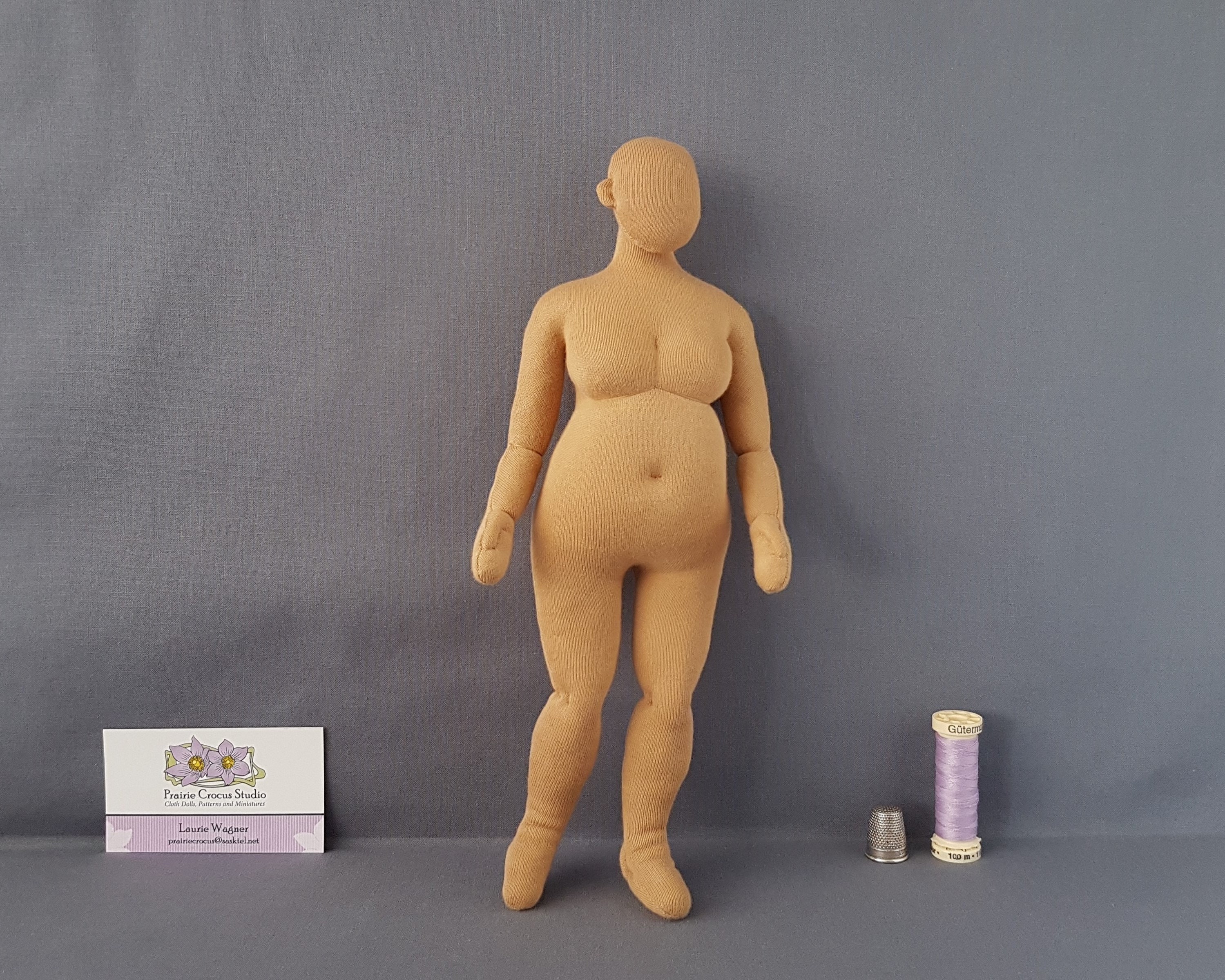 1:6 scale cloth doll 11 inch plus size woman 28 cm, fashion doll, blank soft sculpture, posable miniature mannequin, handmade