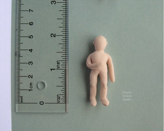 1:24 scale 2 inch child cloth doll 5 cm, posable tiny mannequin, optional face, dollhouse miniature, soft sculpture, handmade