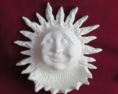 READY TO SHIP-Ceramic Ready to Paint Sun Bird Feeder - 10 inches