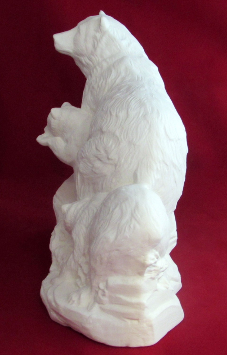 Large Ready to Paint Ceramic Bear Family 9.5 inches Etsy