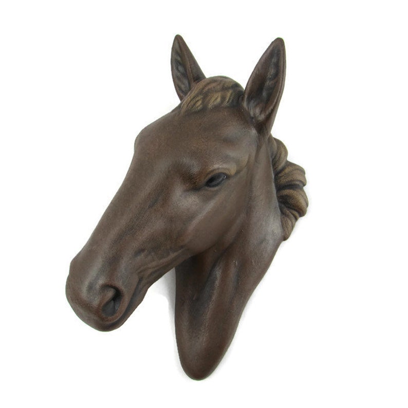 Ceramic Horse Head for Wall Decor 7 inches hand painted Etsy