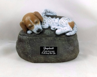 beagle cremation urn