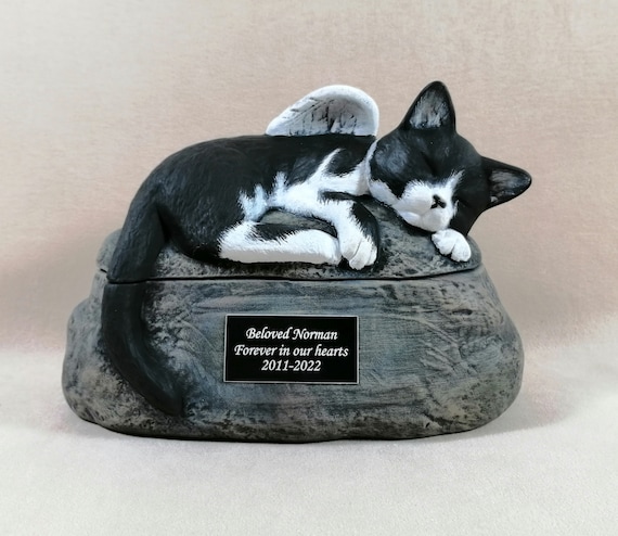 Cat top urns etsy