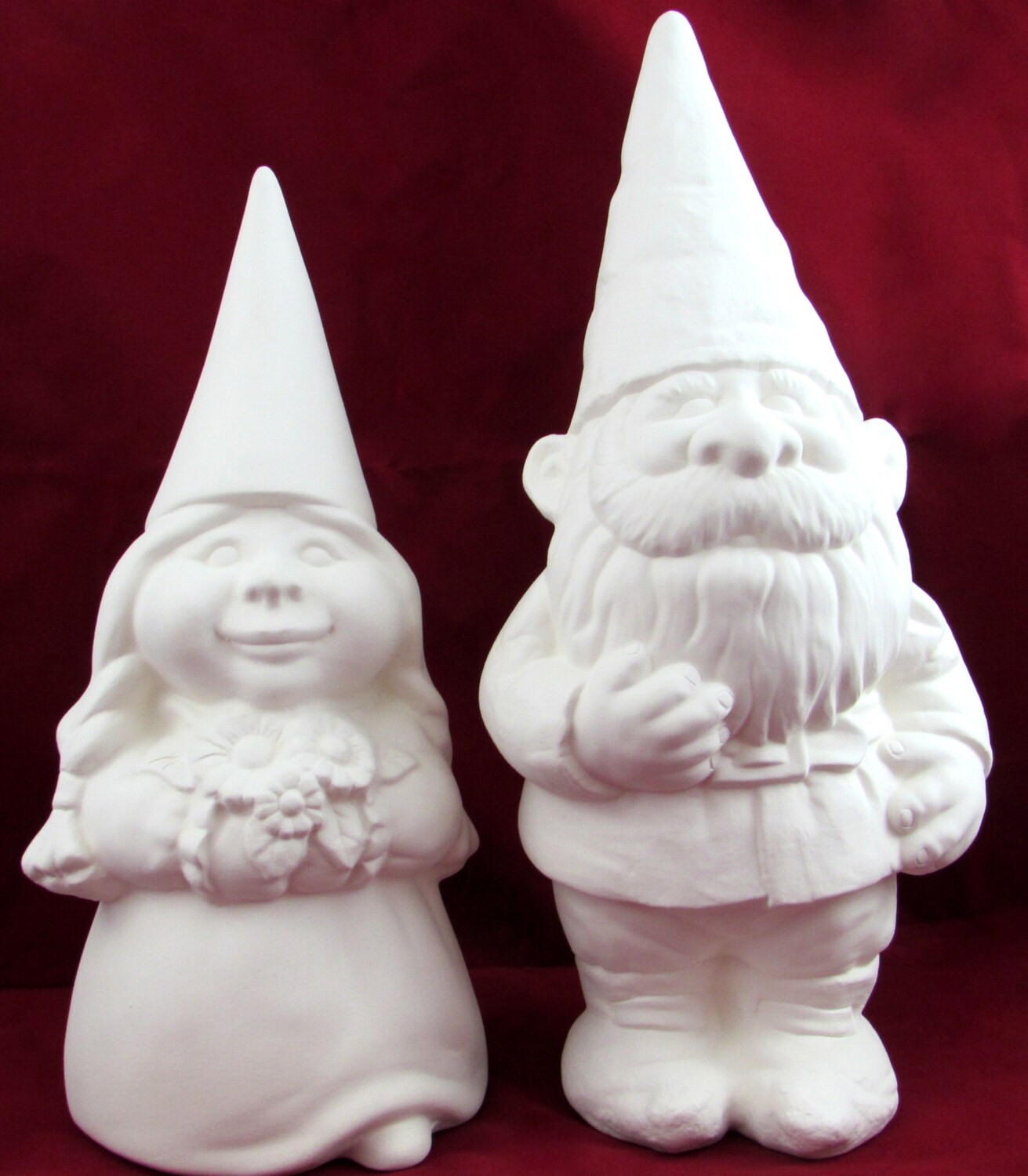 Ready to Paint Gnome Wedding Set Bride and Groom 1114 Etsy Canada