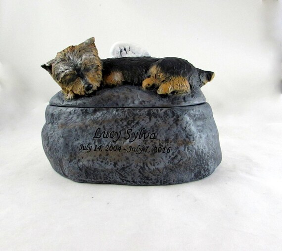 yorkie cremation urn