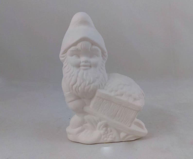 READY TO SHIP Ready to Paint Ceramic Small Gnome With Etsy Canada