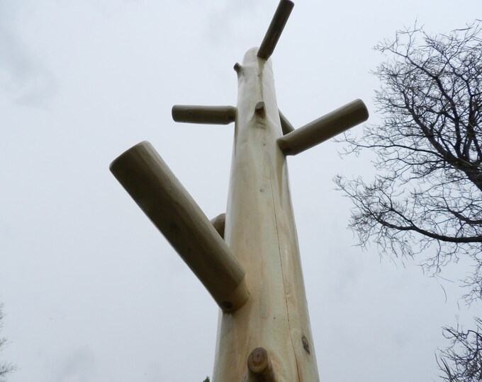 Rustic Pine and Maple Coat Tree/ Hall Tree Etsy