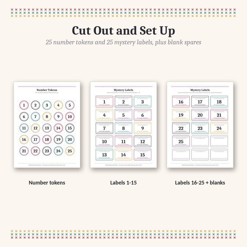 Stitch Roulette Cross Stitch Game Printable | Mystery Project Picker ...