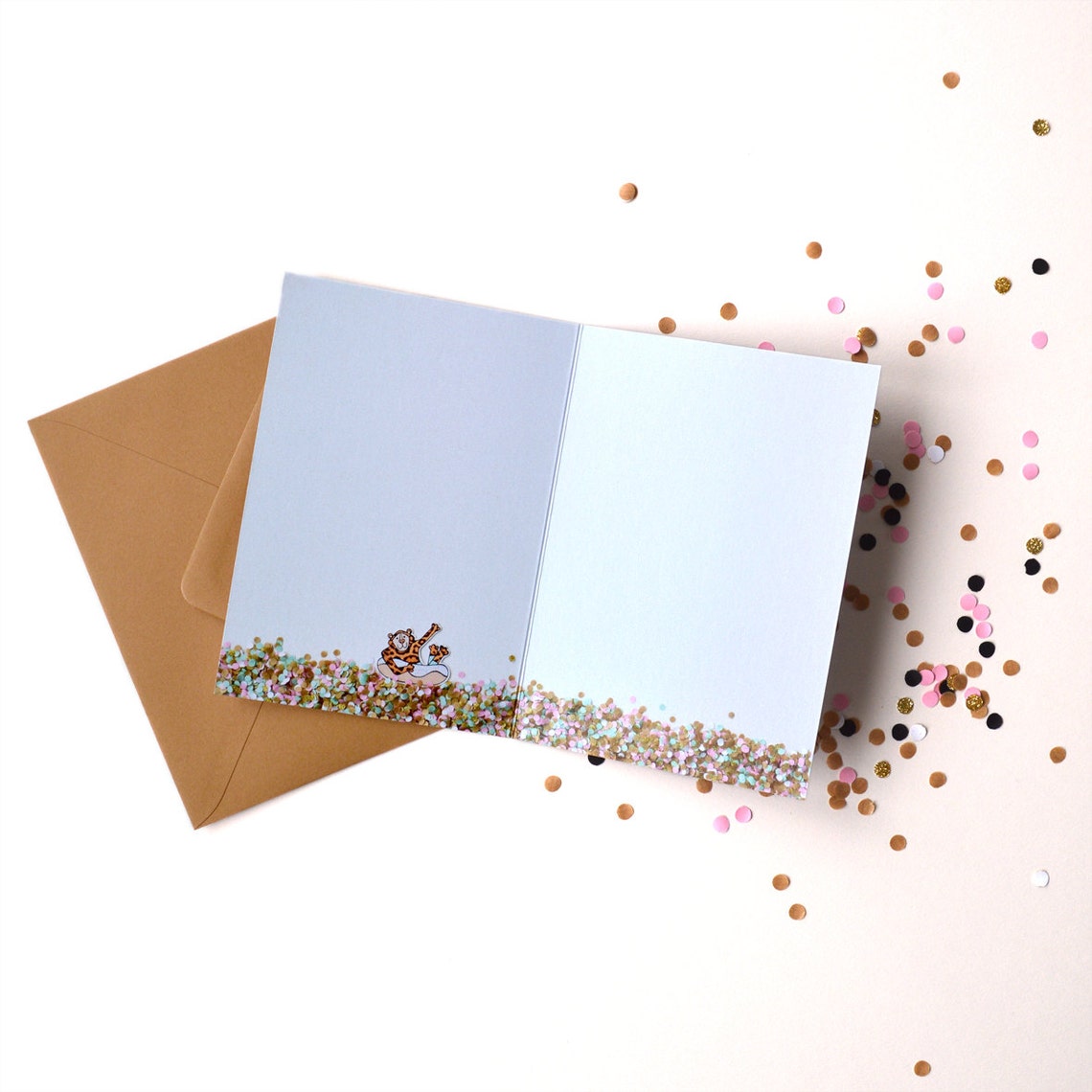 Poolparty Confetti Postcard Etsy