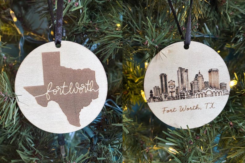 Ormaments Drawing Handcrafted Wooden Christmas Ornaments – Set of 6 - Etsy