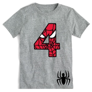 Spider Birthday Shirt T-SHIRT with Custom Name Spider Birthday