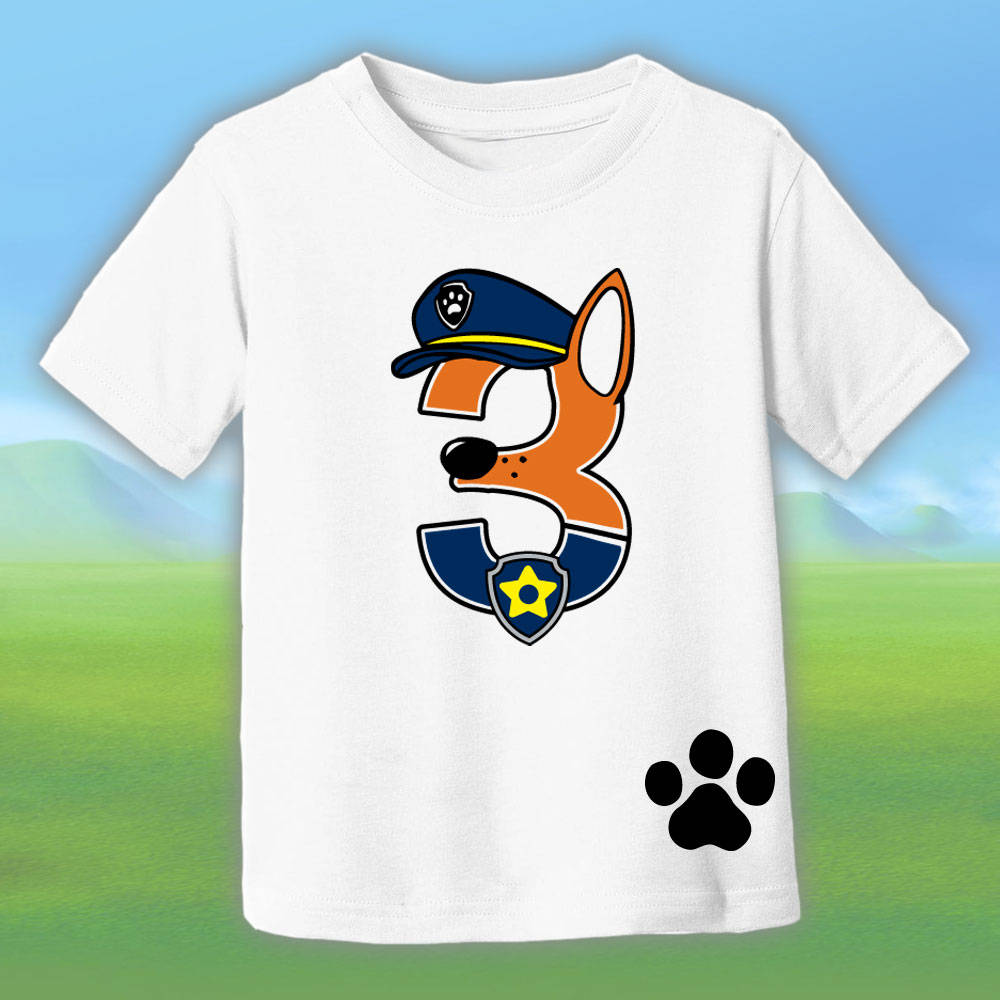 Paw Patrol Inspired Birthday Shirt 