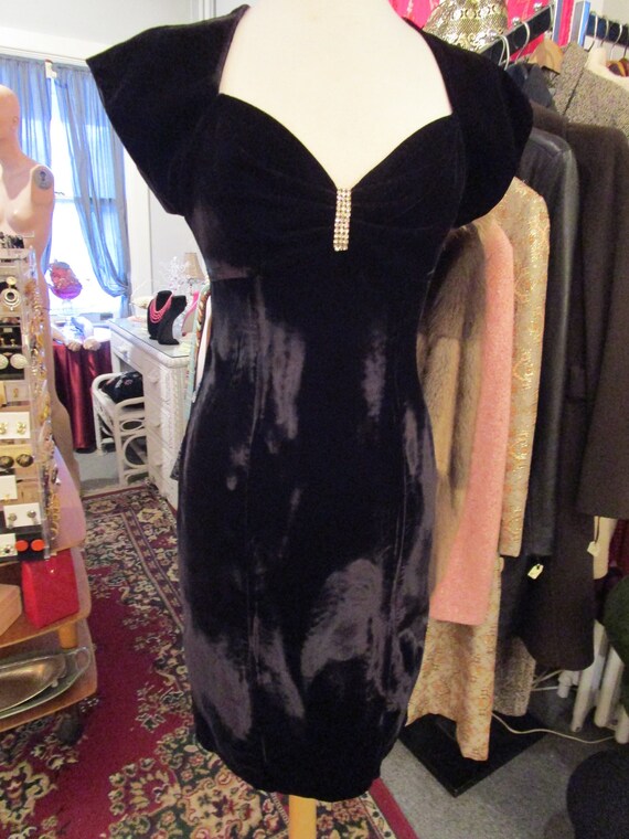 Black Velvet Dress by "Rampage"