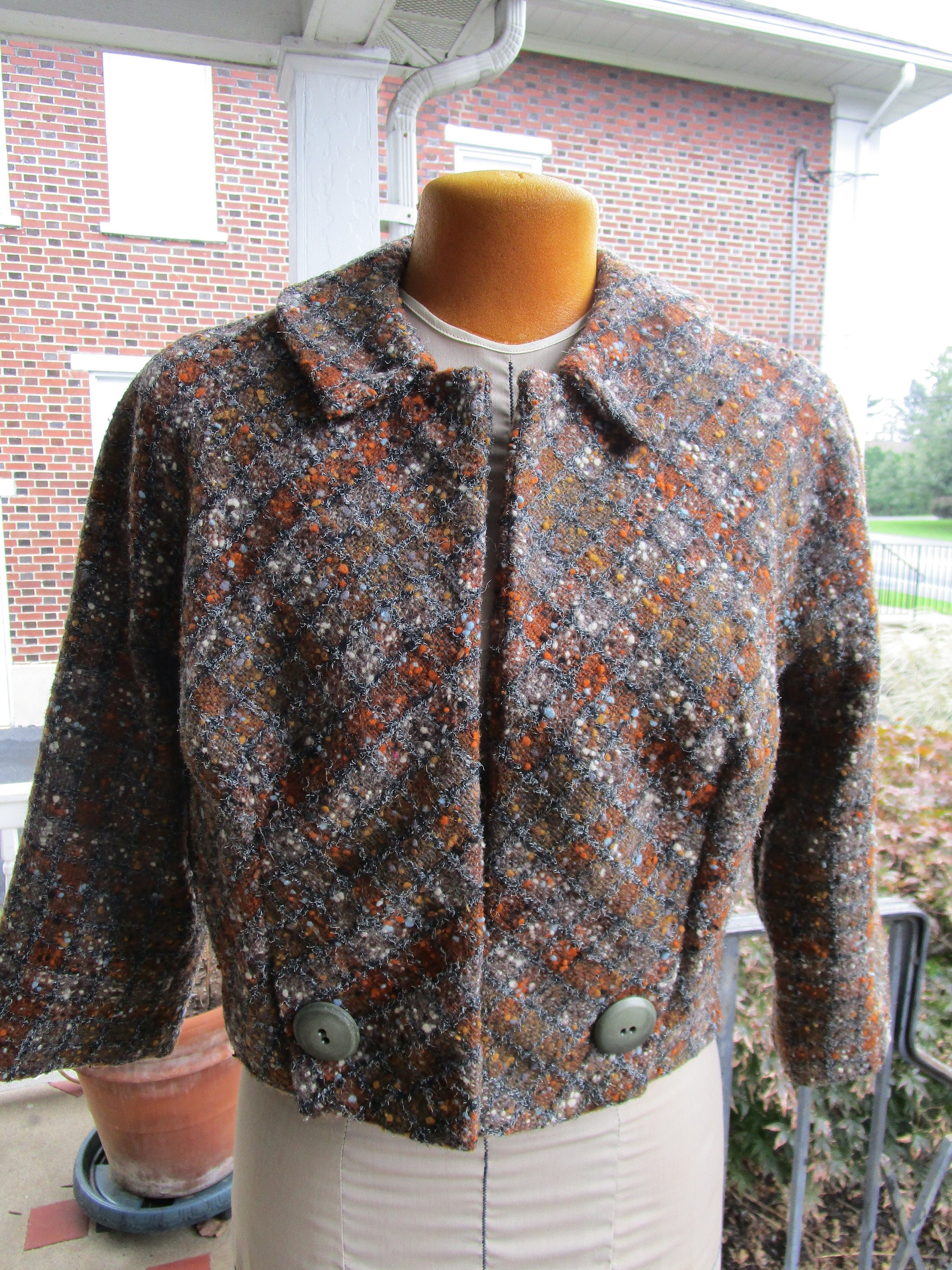 Cropped Wool Jacket - Etsy
