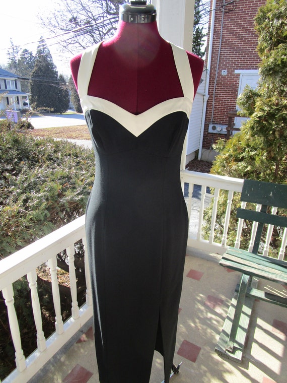 1990s Liz Claiborne "Nights" Long Formal Dress - Gem