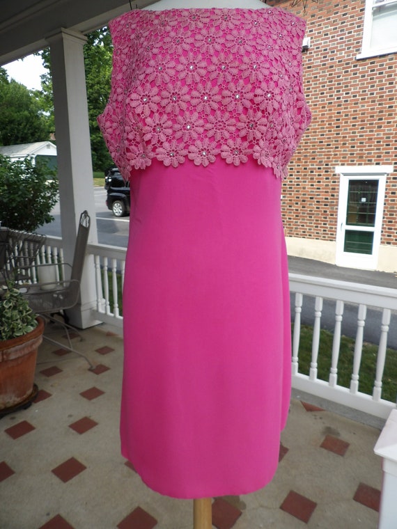 Vintage 1960s Pink "Sylvia Ann" Dress