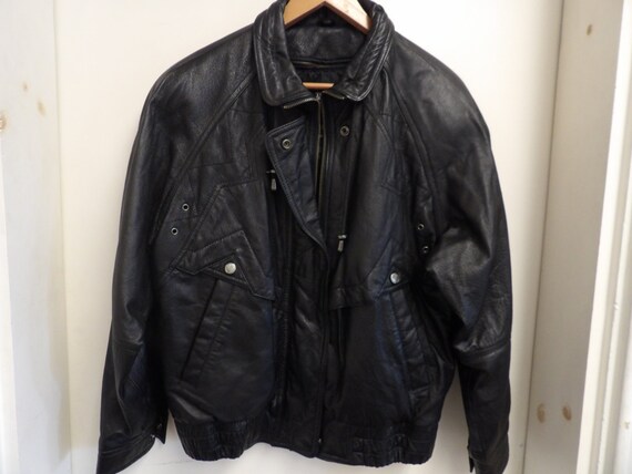 Mens Black Leather Jacket