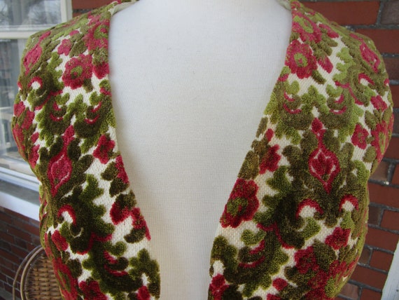 Vintage 1960s Ladies Tapestry Vest - image 3