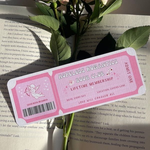 Hopeless Romantics Book Club Bookmark