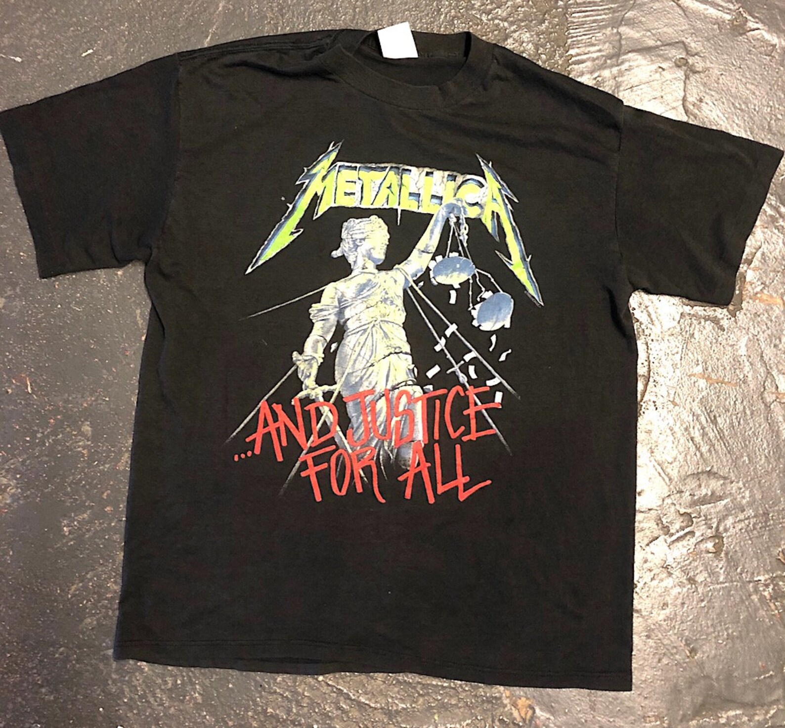 Original Metallica Tour Shirt for And Justice For All XL Black Etsy