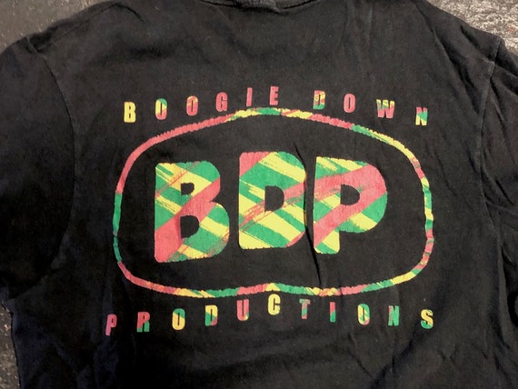 Original Concert Shirt the Blue Print of Hip Hop Ghetto Music BDP 