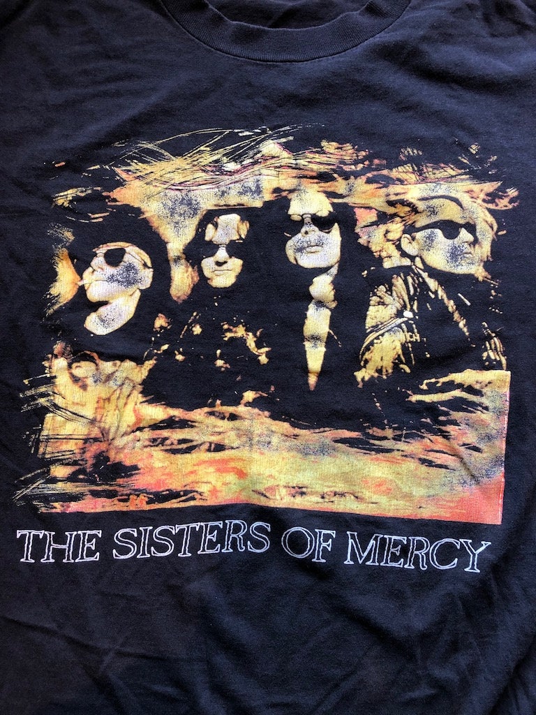 Vintage Sisters of Mercy Tour Shirt Black XL Brockum Tag