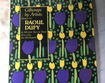 giftwraps by artists raoul dufy floral wrapping paper book with tear out sheets