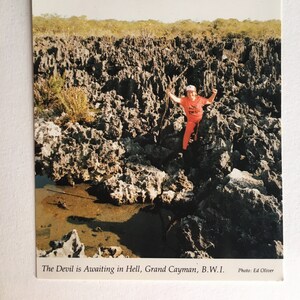 vintage postcard of the devil is awaiting in hell grand canyon