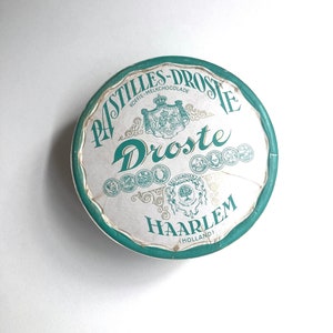 vintage droste pastilles cardboard chocolate box