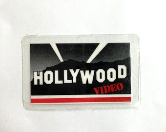 vintage hollywood video membership card