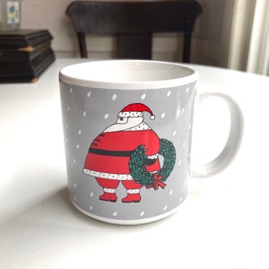 rare vintage santa mug designed by Taylor & ng San Francisco 1986 by win ng made in Japan